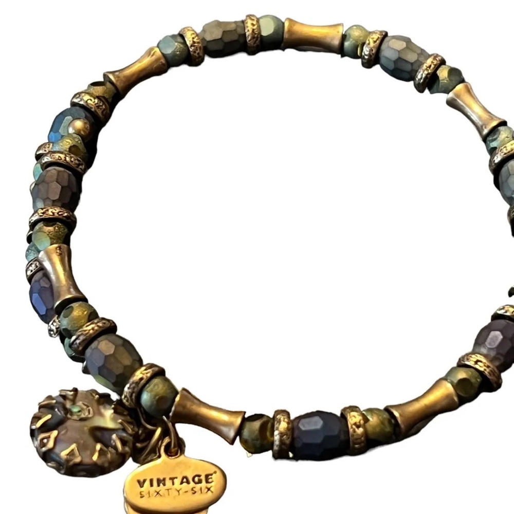 Alex And Ani, Wraparound Abalone Bead Aurora, Blaze Bracelet New - Picture 5 of 5